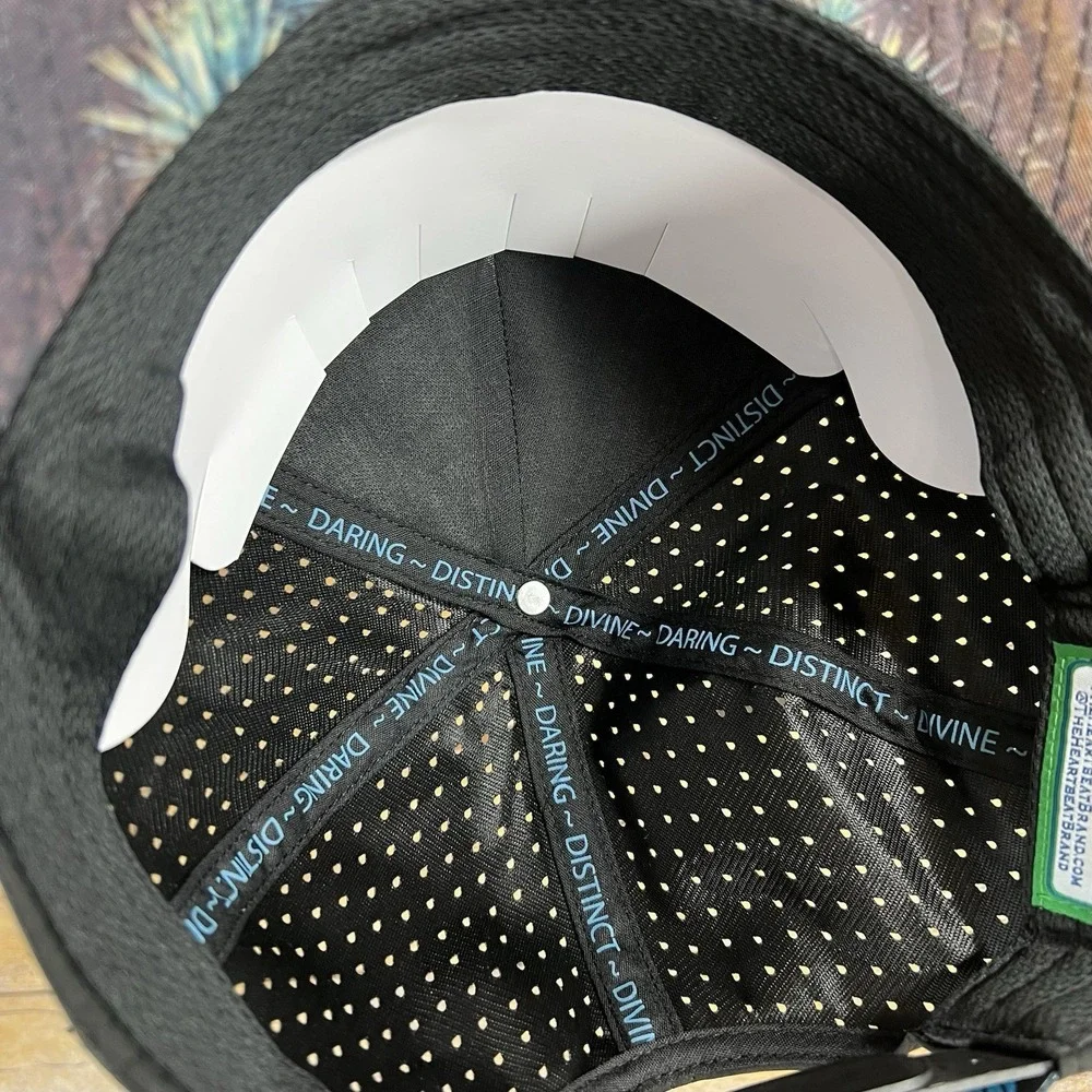 The Heartbeat‎ Brand Dios Azul Tequila Black Snapback Hat Perforated Performance